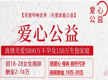 康乐捐卵助孕生子 爱心志愿者招募